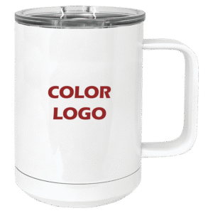 15 oz Travel Mug with Color Logo