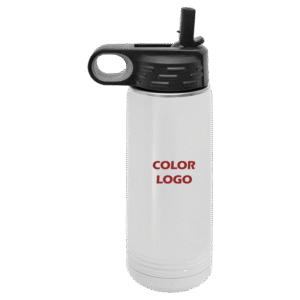 20 oz Water Bottle with Color Logo
