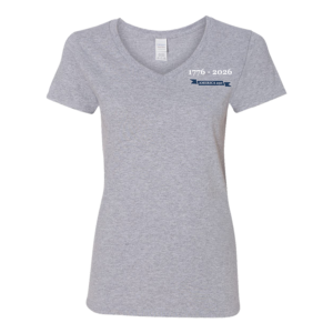 Front View view of women's America 250 shirt in sport grey